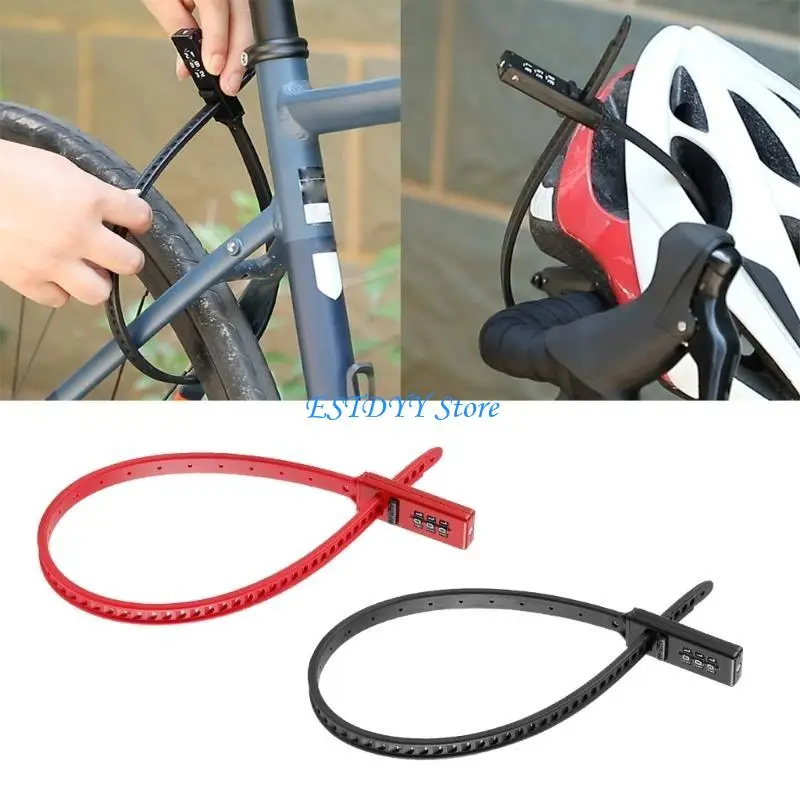 

G6DE Bikes Zips Tie Cable Lock Bicycles Cable Lock Multiple Purpose Security Kayak Lock Rack Locks Helmets Lock Cabinet Lock