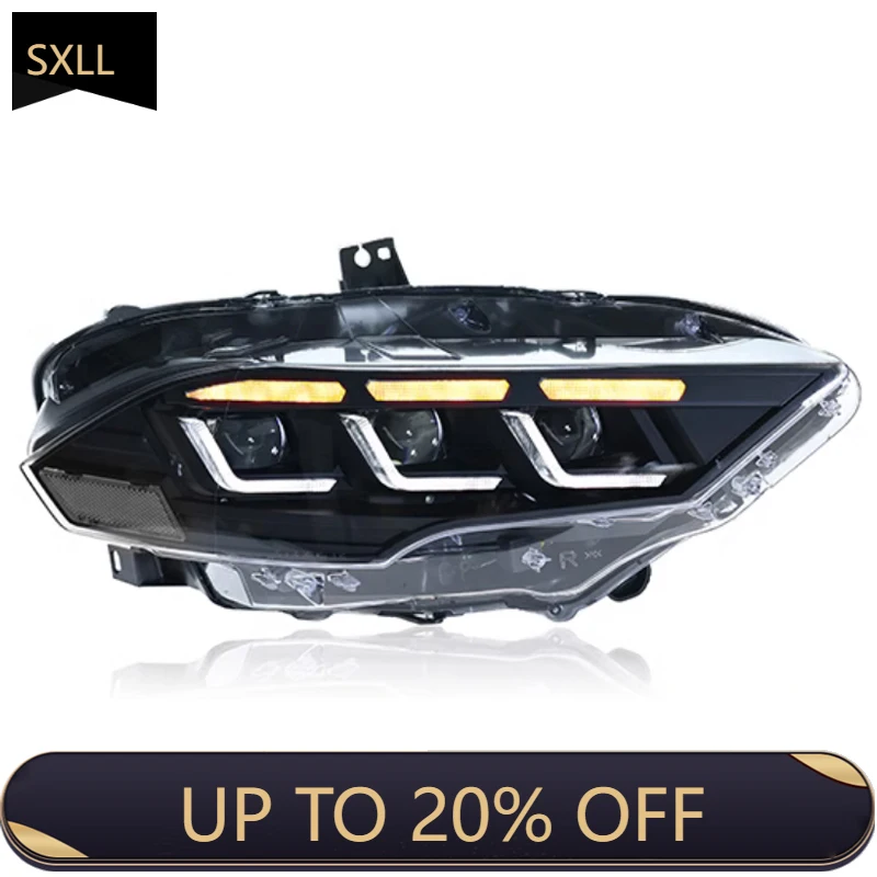 

SXLL Высококачественные автозапчасти для фар 2015-2022, обновление сборки, новые светодиодные ежедневные ходовые огни, линза