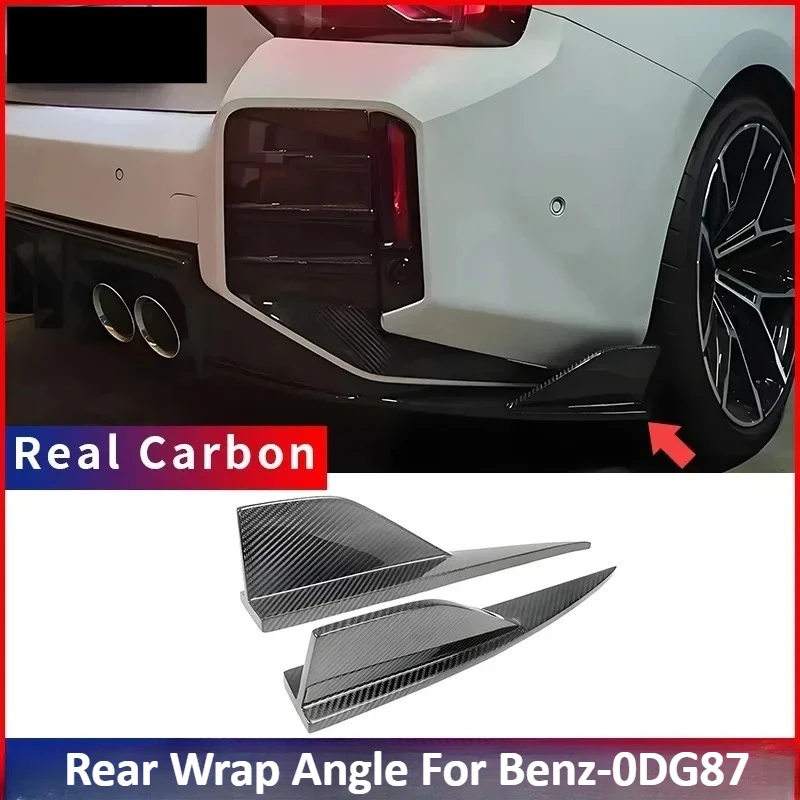 

For BMW M2 G87 Real Dry Carbon Fiber rear corner trim Corner 2 Series bumper spoiler side diffuser modification Body Kit 22-2025