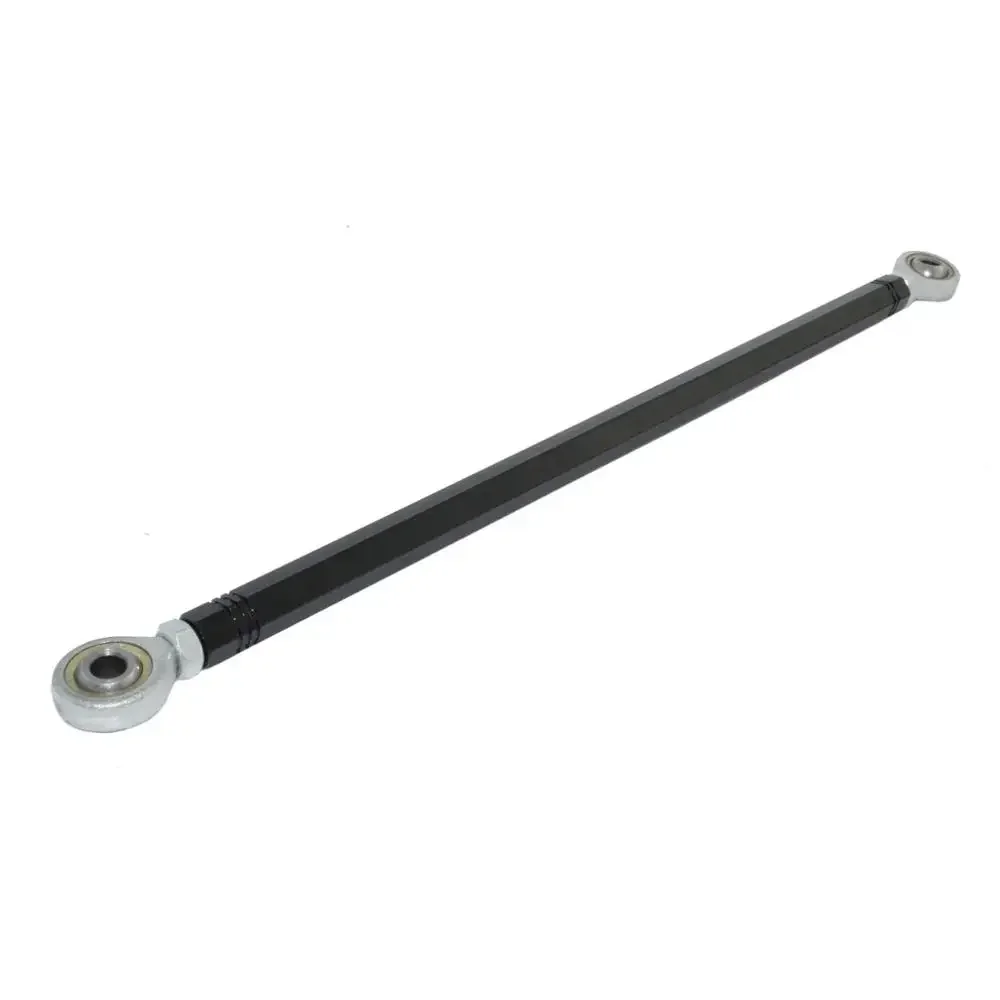 waase 240mm Black Motorcycle Universal Gear Shift Linkage Shifter Link Rod with Rod End Bearing For Racing Rearset Footrests