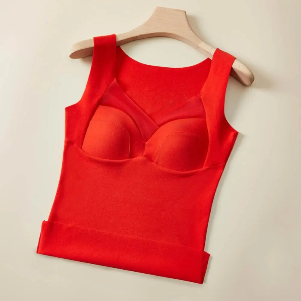 

Камзолы, однотонные антистатические с бюстгальтером, женский жилет, нижняя рубашка в корейском стиле, самонагревающиеся майки, немецкие флисовые майки