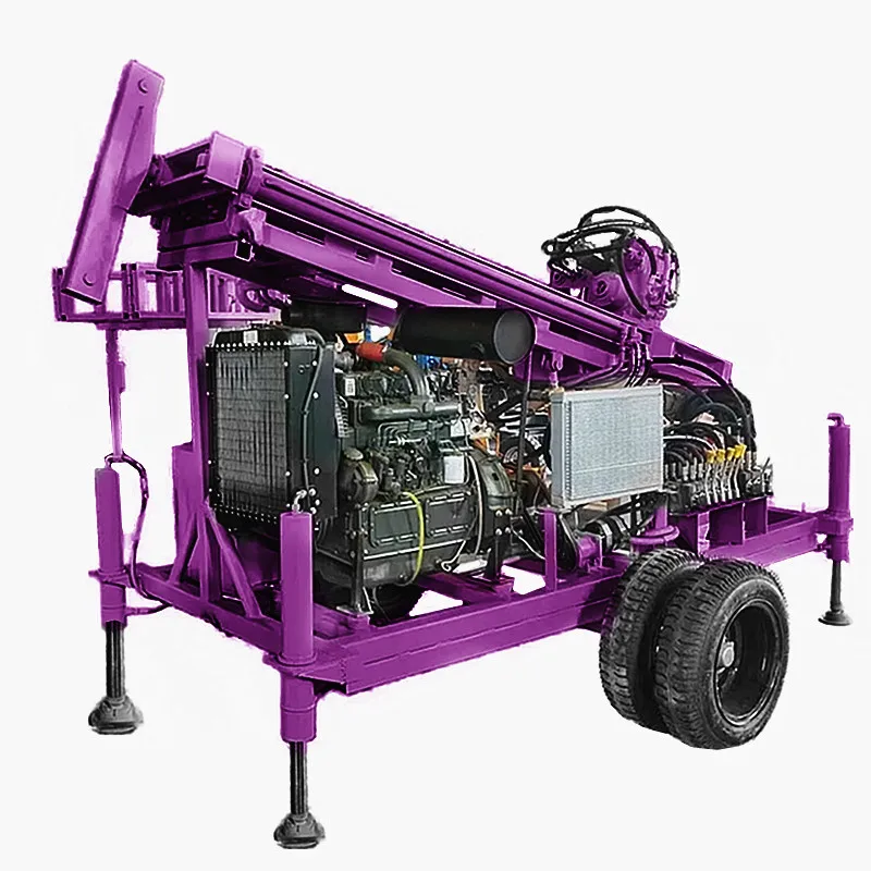 Portable Boring Machine Small Water Well Drilling Equipment Tractor Mounted Water Drilling Rig Deep Water Well Drilling Rig