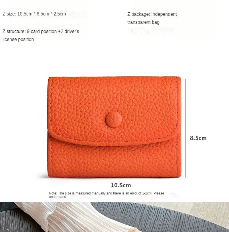 Vintage PU Leather Multi-card Slot Card Holder, Messenger Handbag, Credit ID Card Storage Wallet, Driver License Pouch com fivela