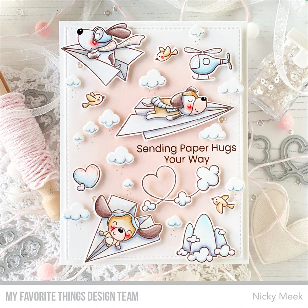 Monster Love New Metal Cutting Dies And Clear Stamps For DIY Handmade Paper Card Decoration Craft Paper Planes Dies Valentine\'s