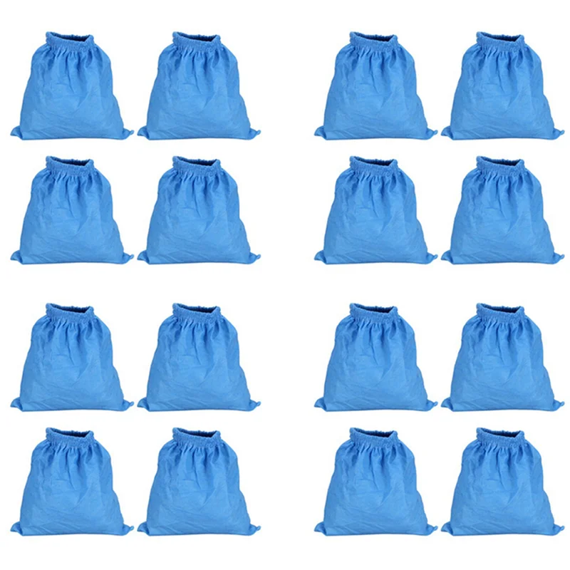 A44T Textile Filter Bags For Karcher MV1 WD1 WD2 WD3 Vacuum Cleaner Filter Bag Vacuum Cleaner Parts MV1 Filter Cover 16Pcs