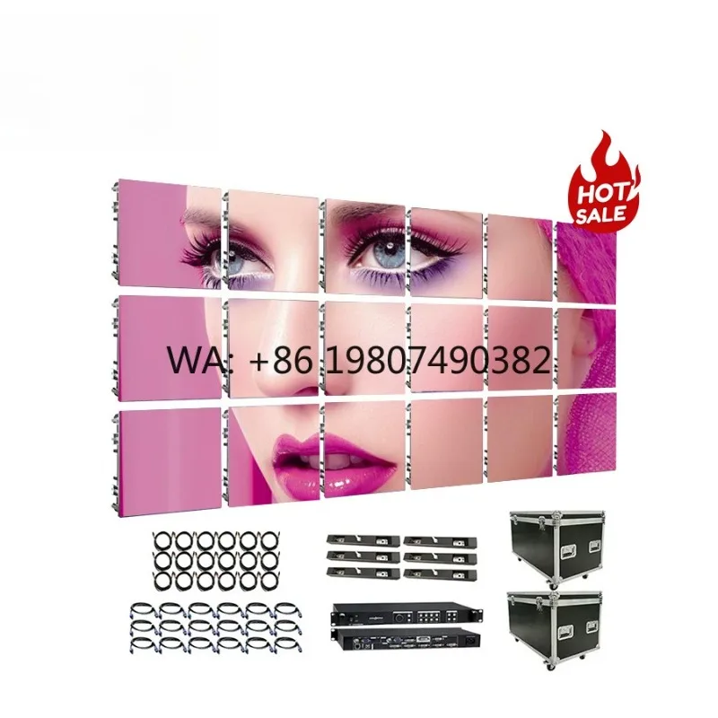 

500X1000mm High Brightness LED Panel P2 P3 P4 Movable Indoor Outdoor Stage Background Commercial Video Wall Display Screen
