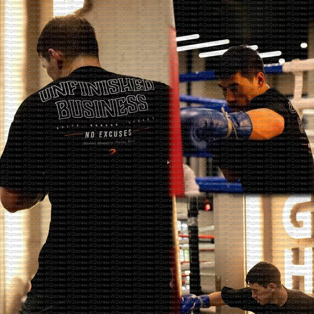 Summer Breathable Quick-Dry Sports T-Shirt Fashion Trend Letter Print Sweat-Absorbing Boxing Recommended Men's Workout Shirt