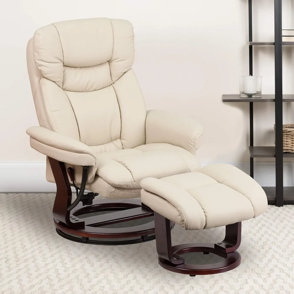 Chair Beige Recliner Chair Footrest Freight Free Rooms and Sofas Furniture Offers Relaxing Chairs Living Room Daybed Folding