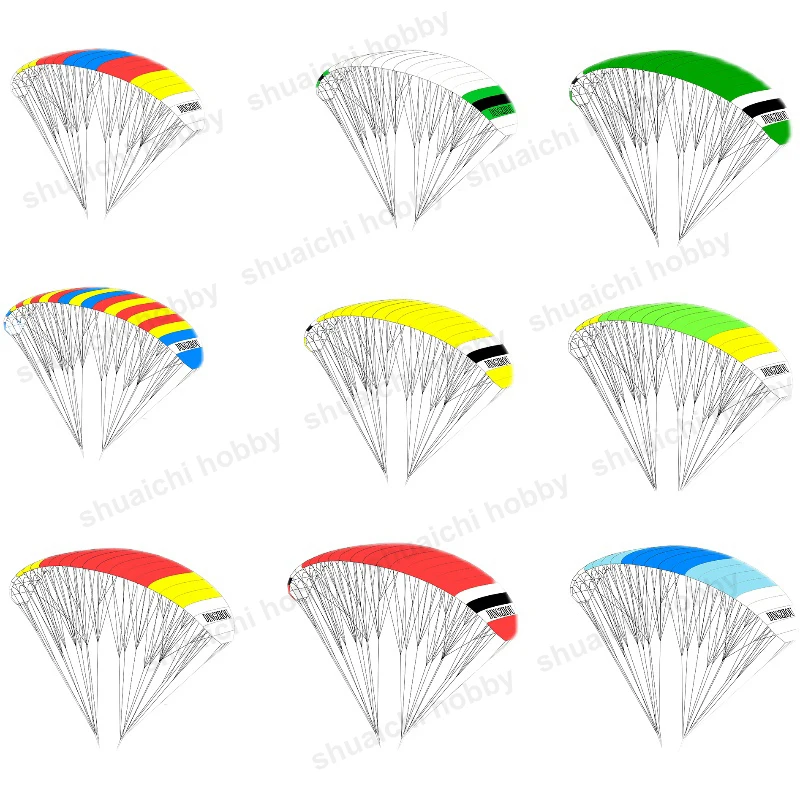 1PCS Apertura alare 1.5 Metri Paraglider monostrato Panno FAI DA TE Sostituibile RC Paracadute Testa Spiaggia Giocattoli All\'aperto per I Bambini