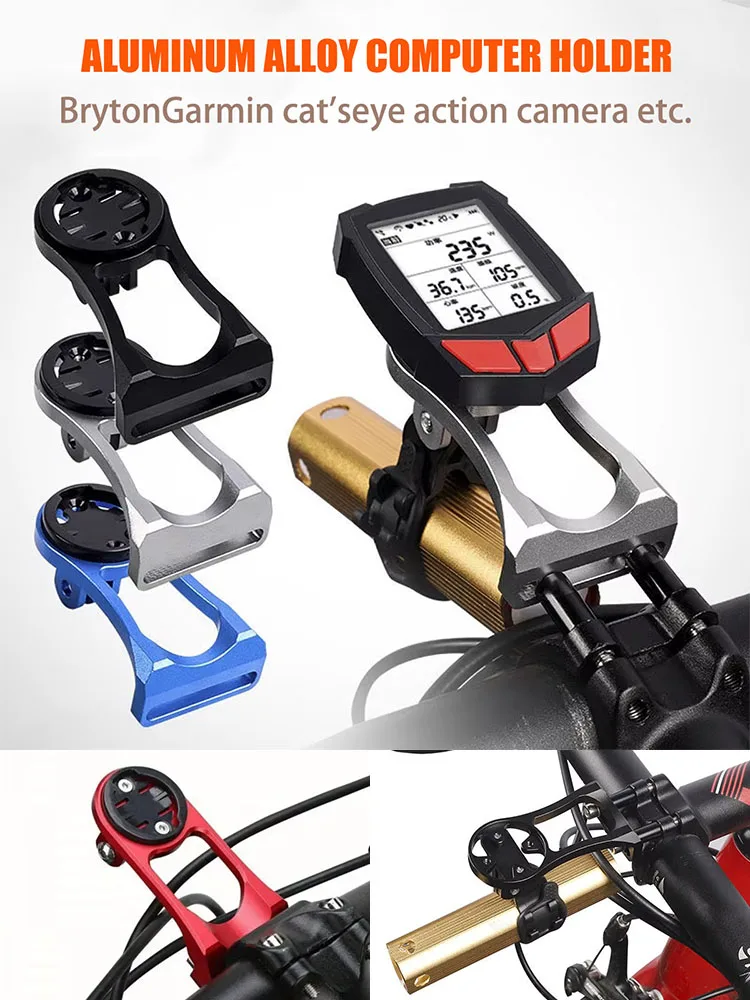 AliExpress pinmoap PINMOAP 1PC Bike GPS Holder Bicycle Computer Mount Aluminum Alloy Secure Handlebar Bracket for Garmin Edge Wahoo Bryton Road MTB
