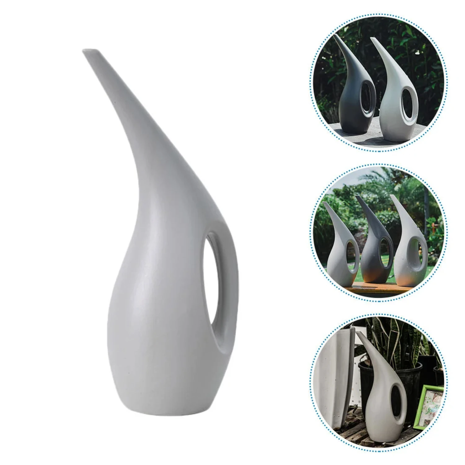 Portable Large Capacity Simple Plastic Kettle Household Handheld Watering Pot Plants Bottle Sprinkling Long Mouth Can