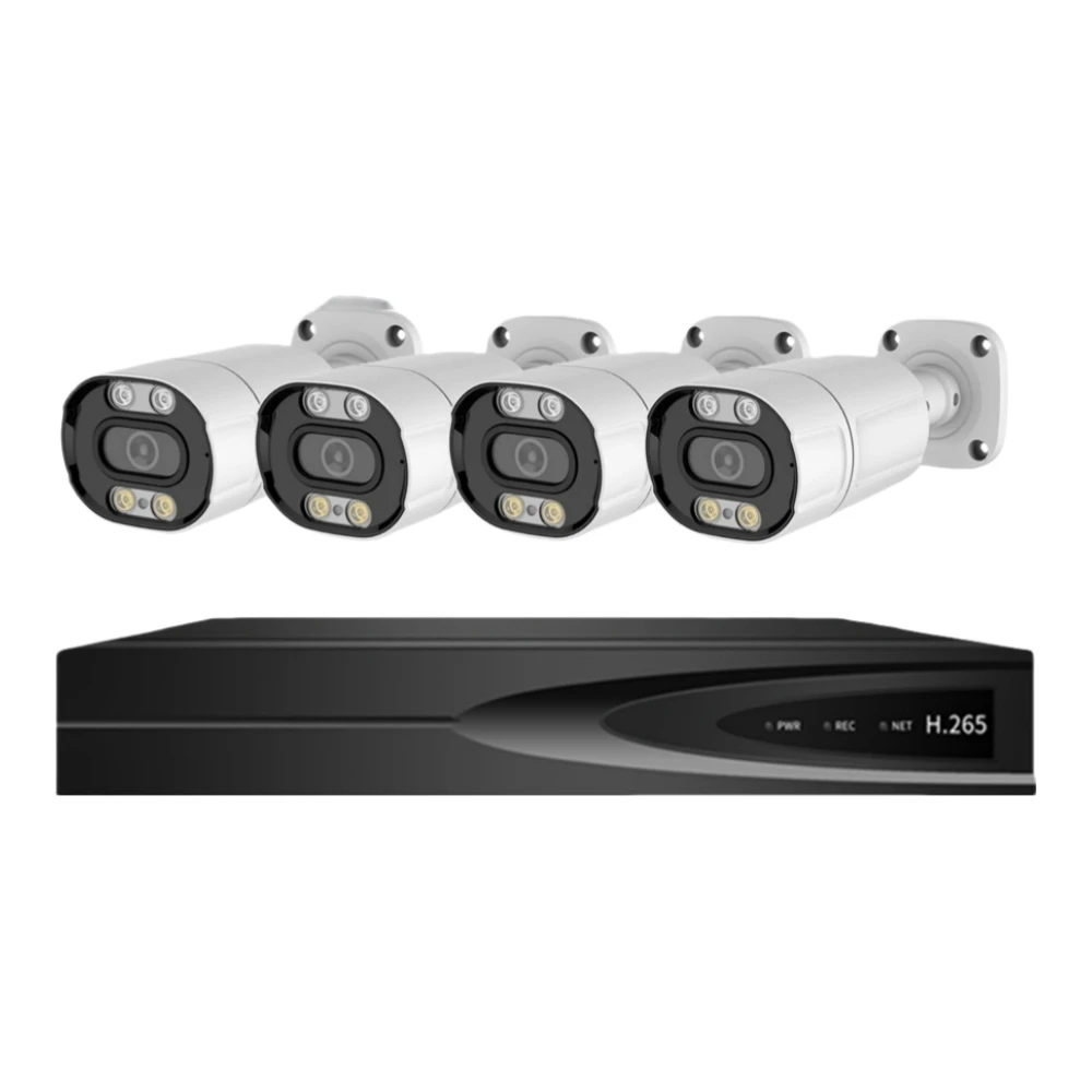 

4CH 5MP POE CCTV Surveillance System with Night Vision Metal Shell HDD Data Storage Using CMOS Sensor