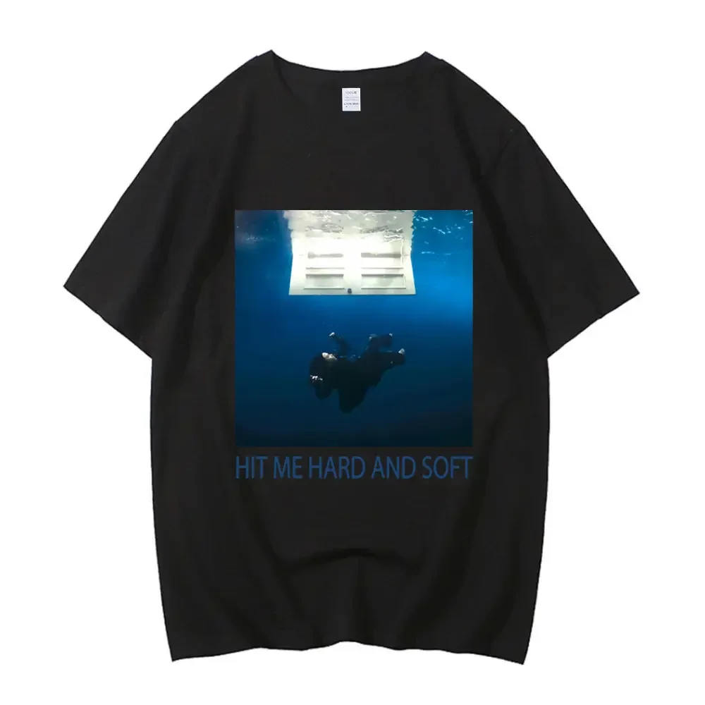 New Billie Hit Me Hard And Soft Cotton T Shirt Male Breathable Graphic Streetwear Grunge Shirt Breathable Retro Comfortable 80s