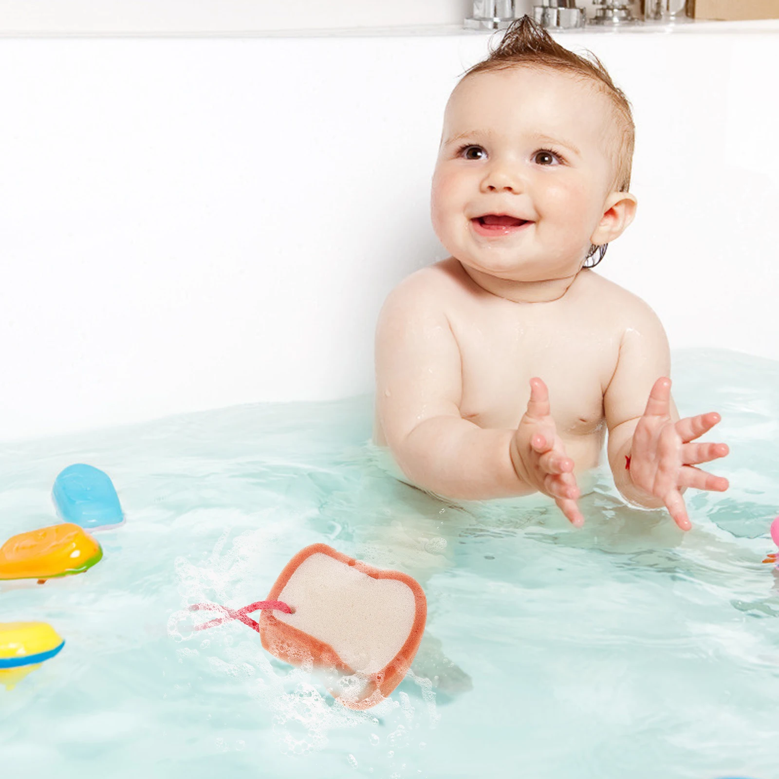 

Bread Scrub Sponge Shower Bath Scrubber for Body Brush Cartoon Bathing Tools