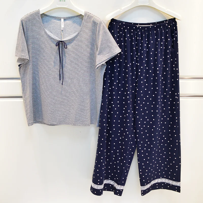 ropa-de-dormir-informal-de-verano-para-mujer-estilo-coreano-de-algodon-puro-a-rayas-de-manga-corta-holgada-y-comoda-marca-nicoya