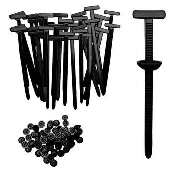 100PCS Heavy Duty Nylon Ties, Self-Locking Design with Pins and ButtonsUV Resistant, Tie Buckle Tool for Everyday Automotive F