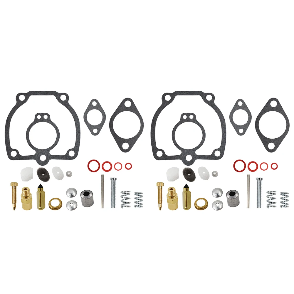 2 Sets Carburetor Repair Kit Fit for IH International Harvester Farmall 300 350 400 450 Super H M MTA W4 W6 W9 WR9 O4 O6 Tractor