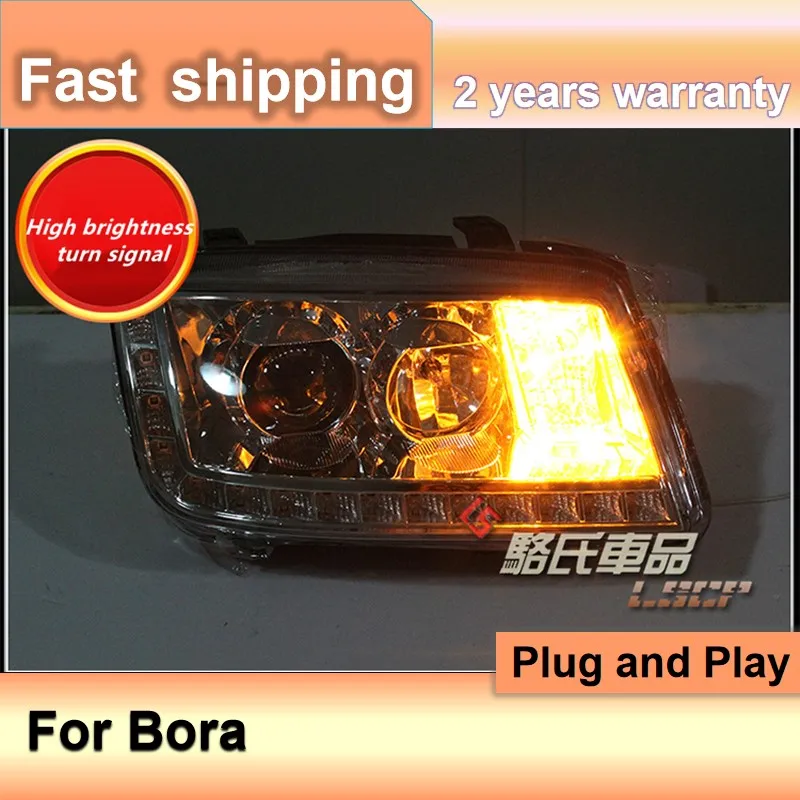 Car Styling For Volkswagen Bora Headlight 2001 2002 2003 2004 2005 Bora Headlamp VW Bora Front Light LED DRL Bi Xenon Lens HID