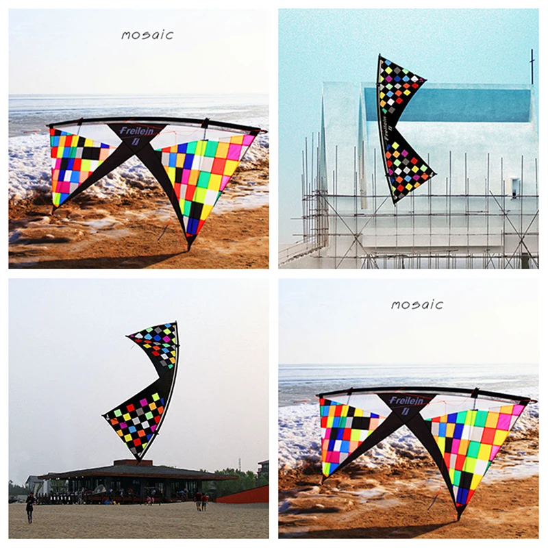 โมเสค pro quad line kite ผู้ใหญ่ stunt kites Freilein kite โรงงานกายกรรม kite บินปีก serf พวงมาลัยมังกรบิน