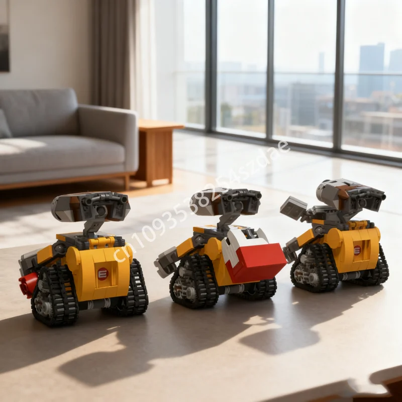 

295 шт. MOC Mini Wall E MOD, смещенная модель, строительные блоки, игрушки, сборка, идея, образовательный кирпич, детский рождественский подарок на день рождения