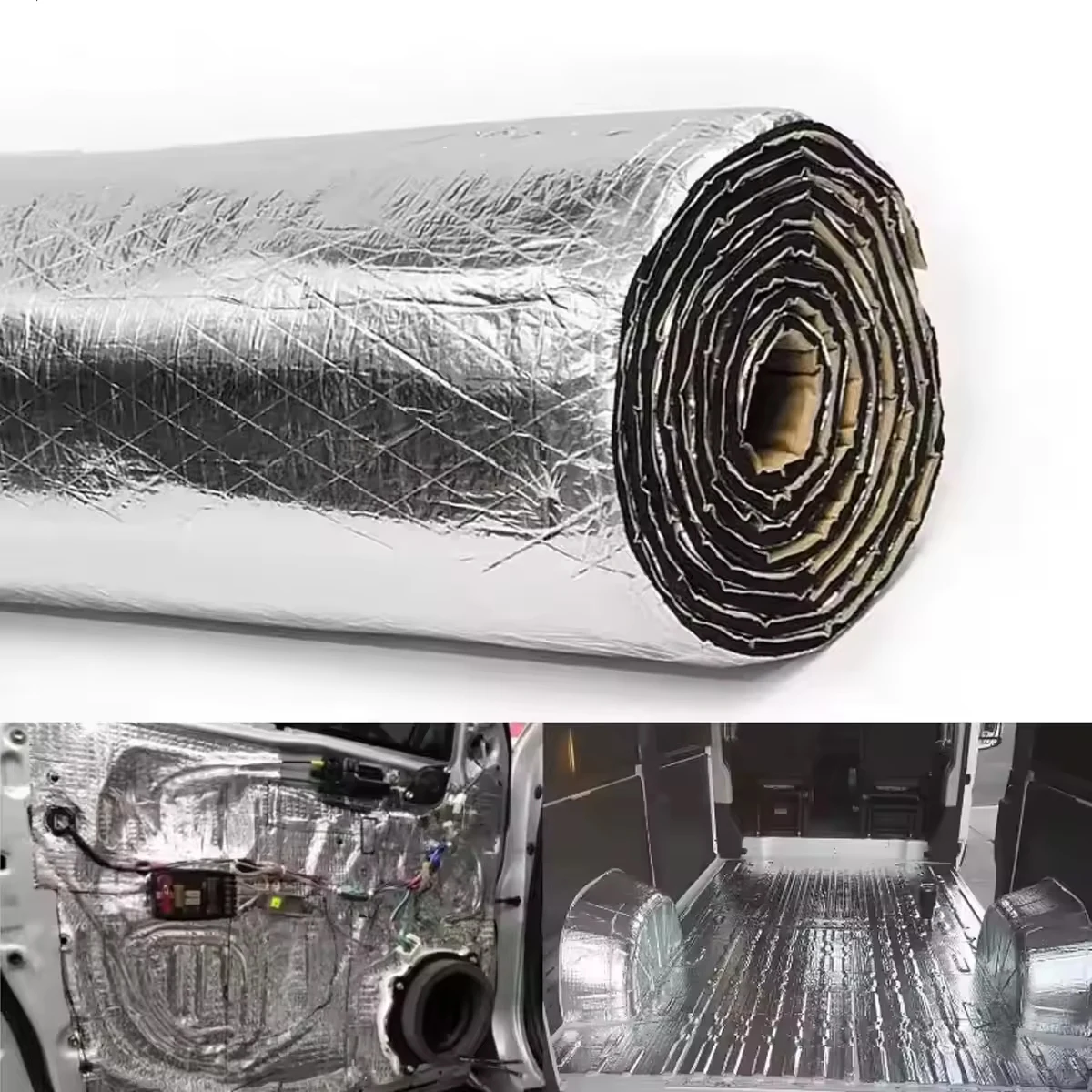 سيارة الحرارة والصوت العازلة القطن الحصير 5 مللي متر الألومنيوم احباط الباب بونيه الاهتزاز عزل الحصير الحصير حماية الضوضاء