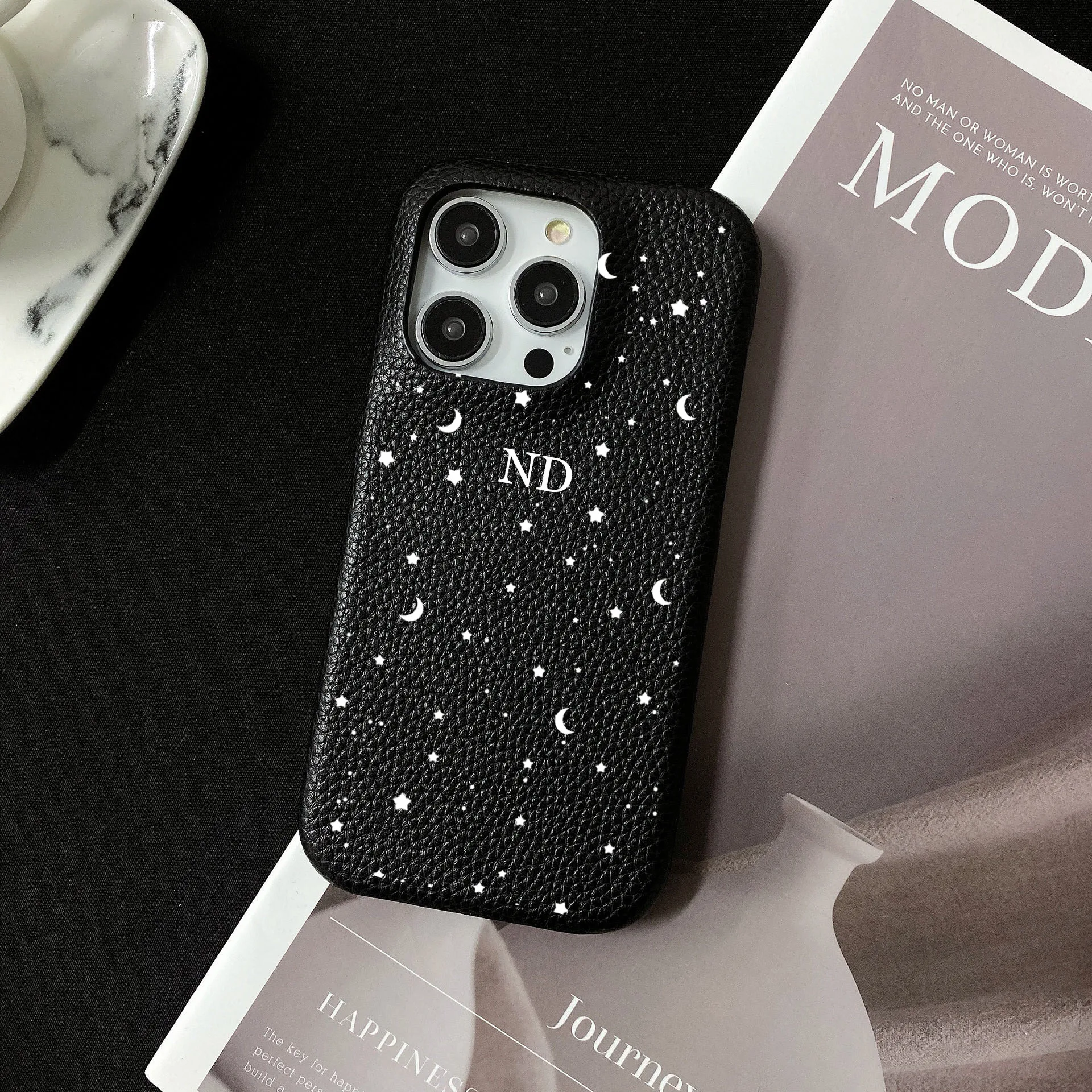 Personalised inevitable Initial kafr letters names Leather Casefor iphone 11 12 14 13 15 Pro Max XS XR 14Plus Luxury Hard Covers