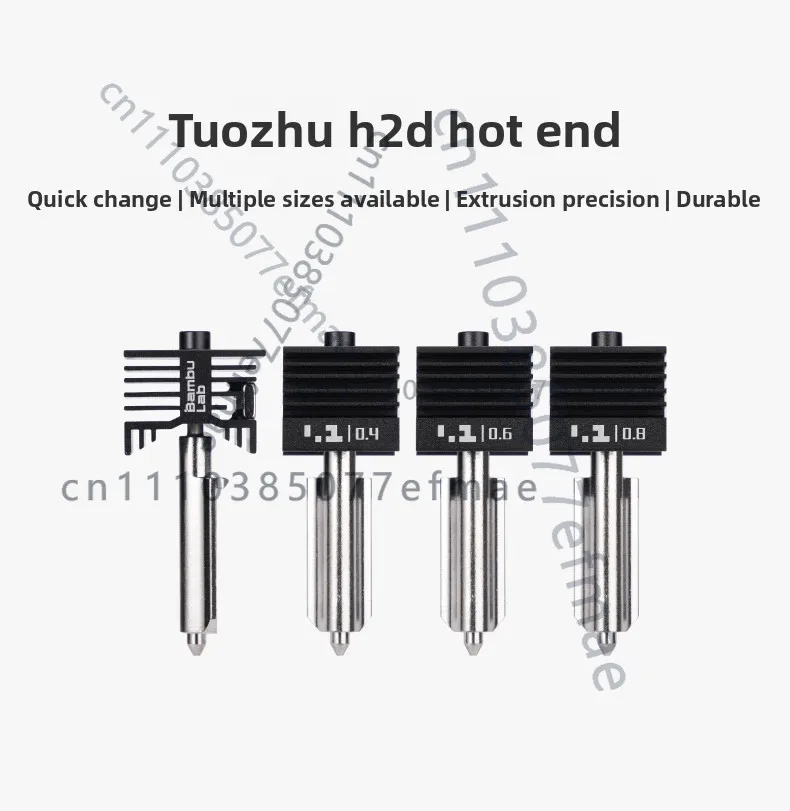 

FOR Bambu lab H2D H2S H2C P2Shardened steel stainless steel hot end nozzle