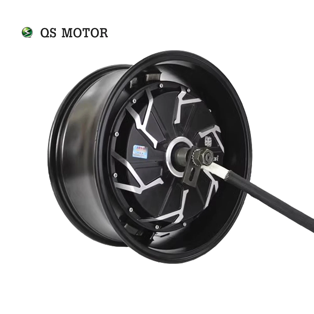 QS Motor 14*6.0inch 2000W/3000W/5000W QS260 30-45H V4 High Power Hot Sale BLDC Motor In-wheel Hub Motor for Electric Motorcycle