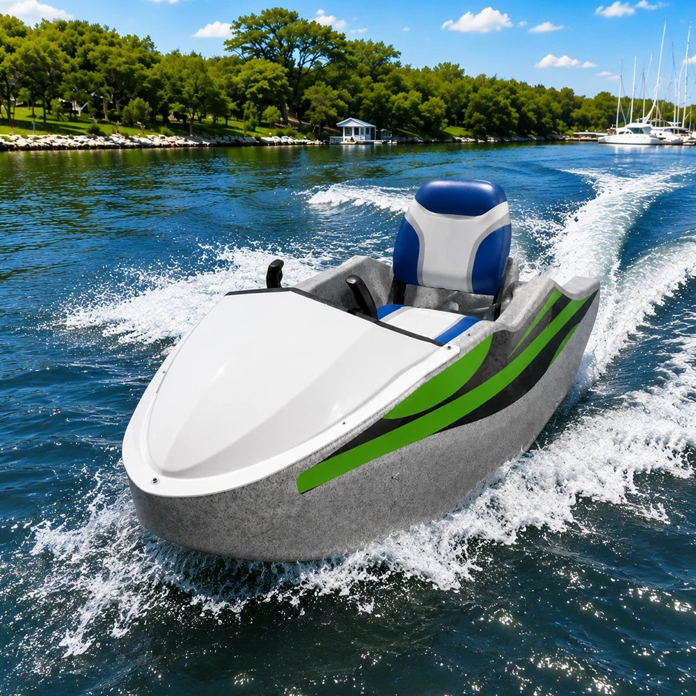 Scenic AreaTheme ParkHigh-Speed Mini Energy Jet Ski Boat With Lithium Battery Water Entertainment Surfboard & Karting Boat Facto view 4