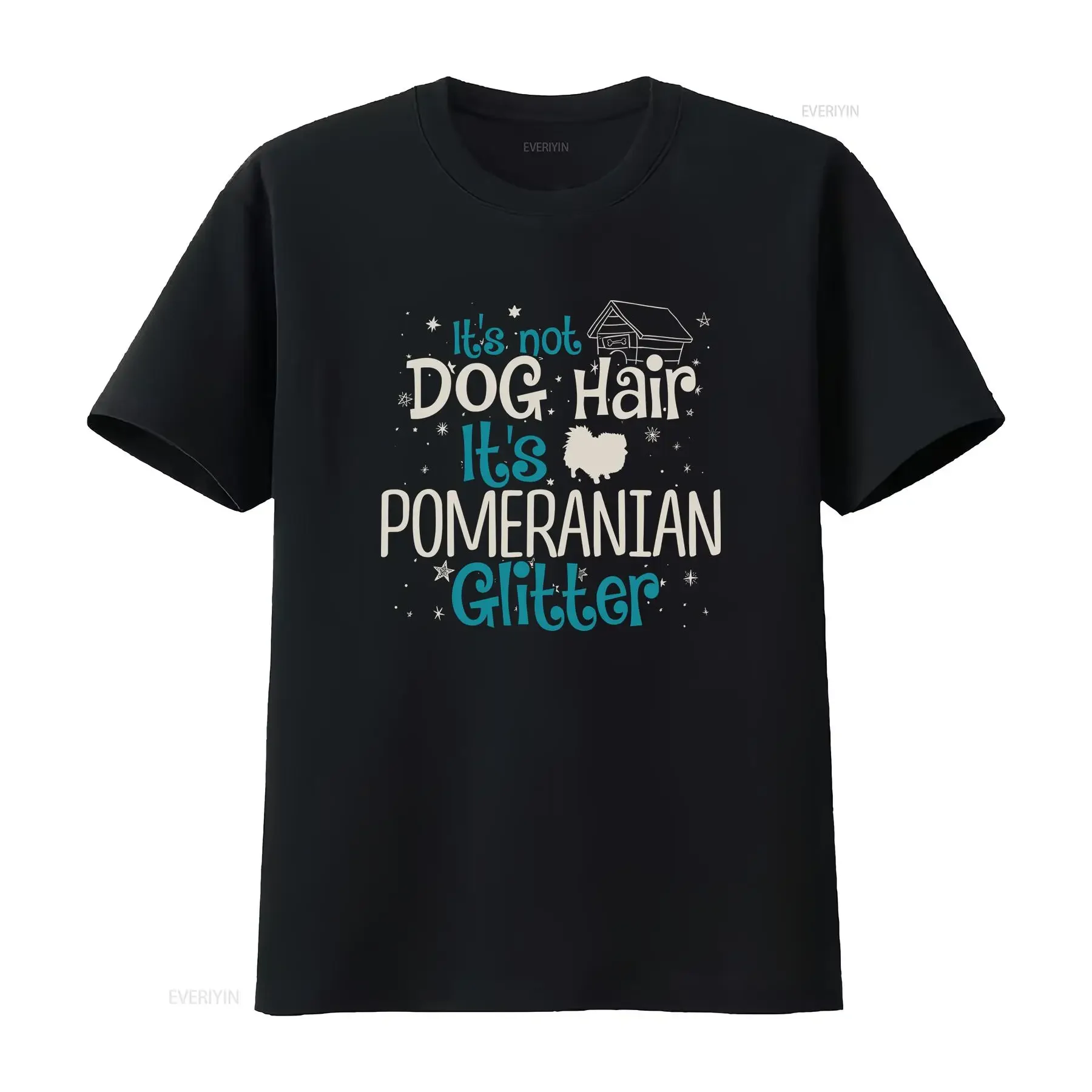 Pomeranian Dog Glitter T Shirt Women's Men's and Racer Back Tank Kids Lover Mom Life vintage Washed Breathable Soft Comfortable