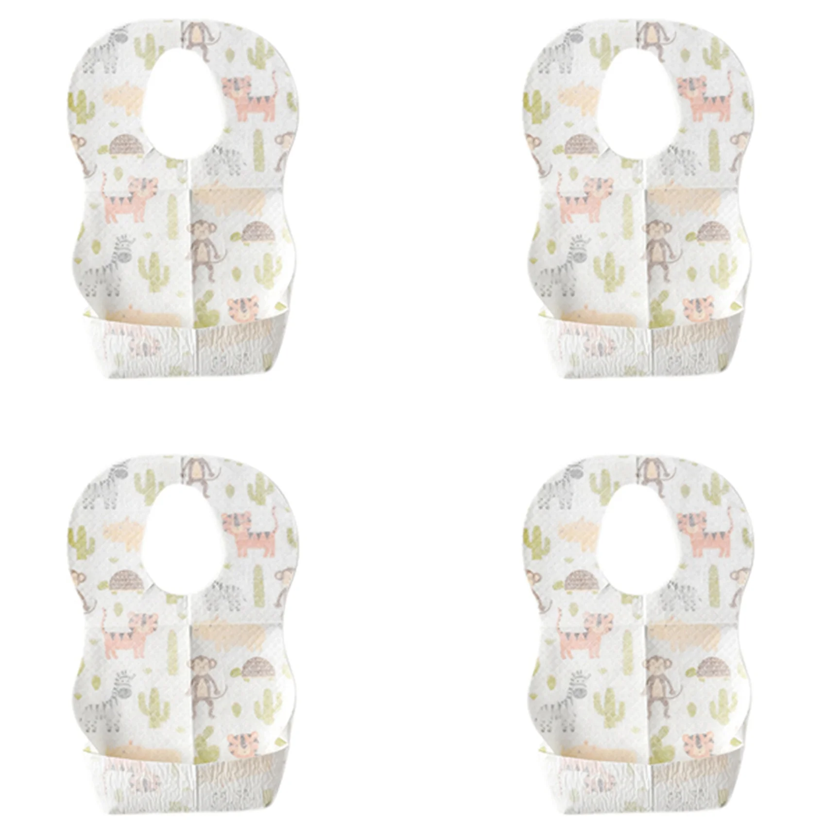 

MACH-40 Pcs Baby Disposable Bibs Non-Woven Fabric Baby Toddler Bibs Feeding Saliva Apron Paper Bibs Portable Bibs