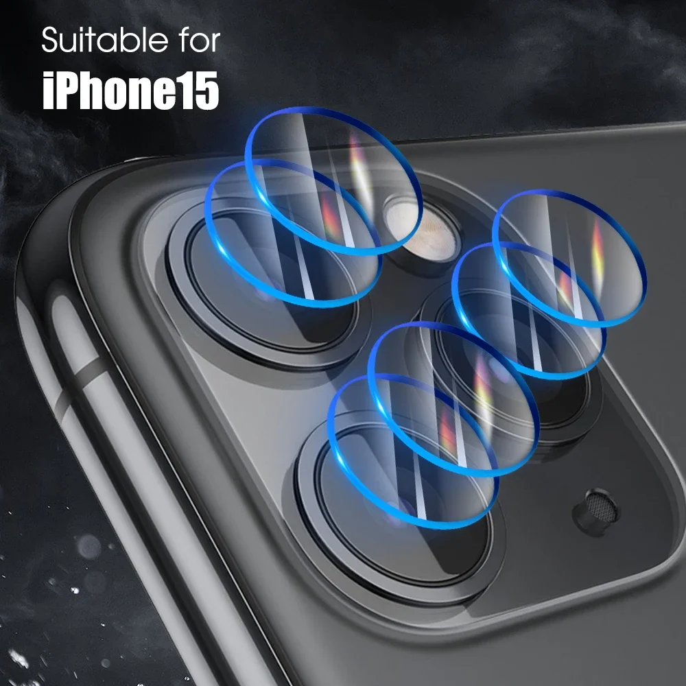 For iPhone 15 Pro Max HD Clear Tempered Glass Back Camera Lens Cover For iPhone15 Plus 15Pro Anti-scratch Rear Lens Protector