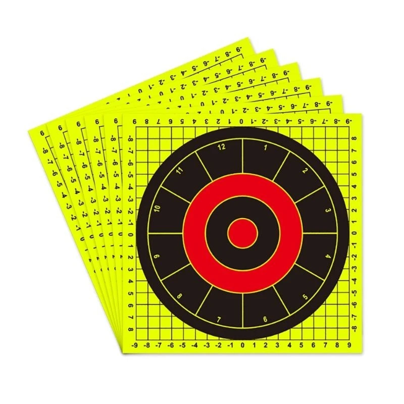 

6 Sheets Adhesive Board Practice Sticker, Targets Sticker Set
