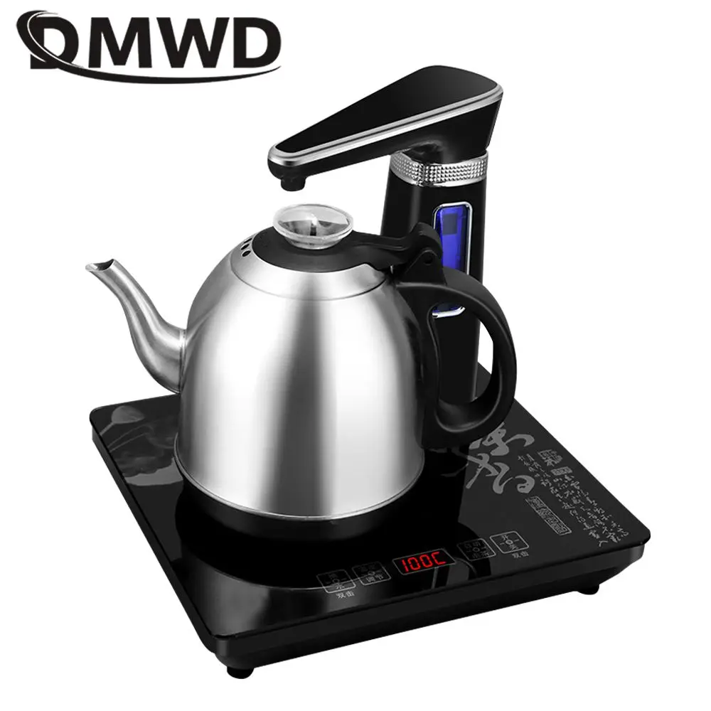 DMWD 110V Automatic Pump Water Machine Electric Kettle Tea Maker Heating Pot Office Boiler Desktop Drinking Dispenser US Plug