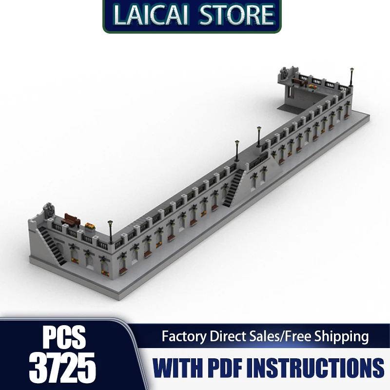 Modelo de construcción de ciudad Moc, ladrillos de construcción Modular, modelo de pasillo de París, tecnología, bloques Modulares, regalos, juguetes de Navidad, montaje DIY