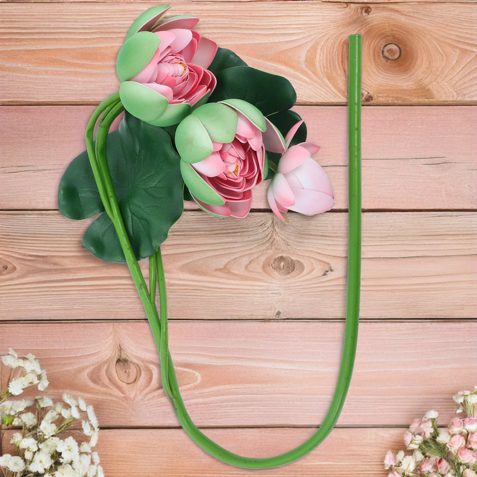 

Simulation Lotus Decoration Flower Plants Artificial Bouquet Flowers for Fake Green Stems