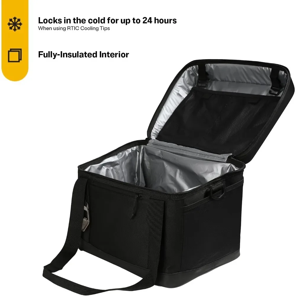 28 Can Everyday Cooler, Soft Sided Portable Insulated Cooling for Lunch, Beach, Drink, Beverage, Travel, Camping, Picnic