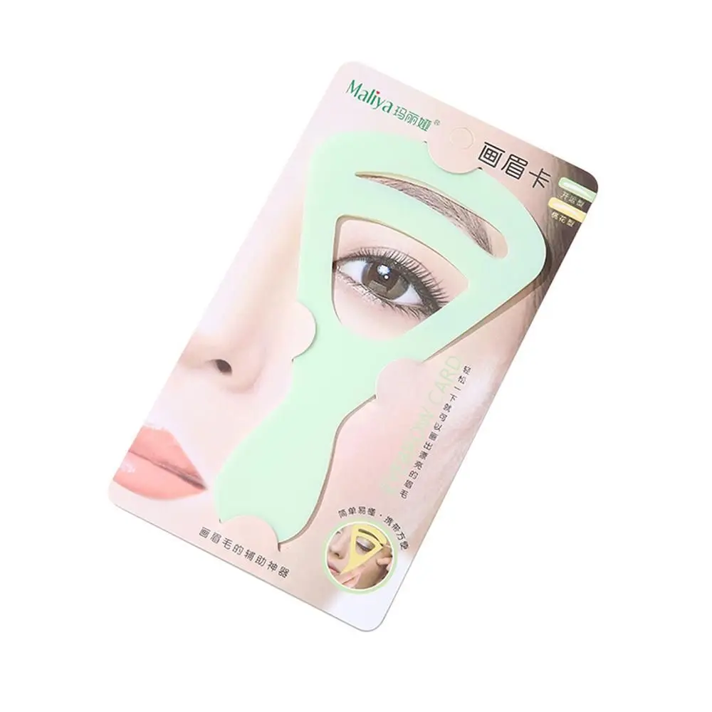Picture 7: 2Pcs/set Beauty Makeup Helper Tools Eyebrow Shaping Template Eyebrow Stencil Drawing Card Grooming Shaping Mold