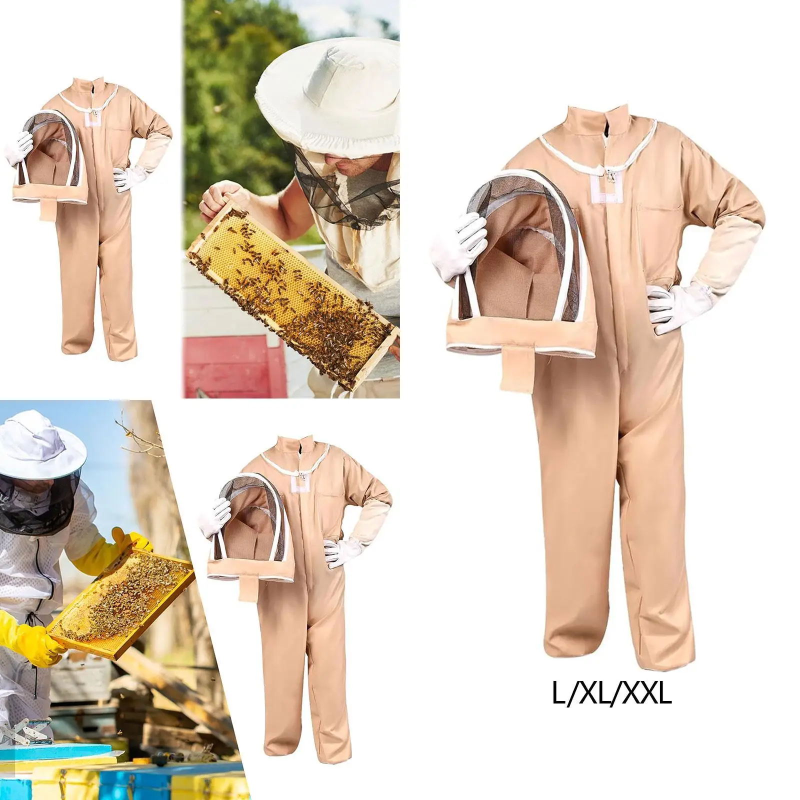 Bee suits with Beekeeping Gloves and Fencing Ventilated Breathable Beekeeping Suit
