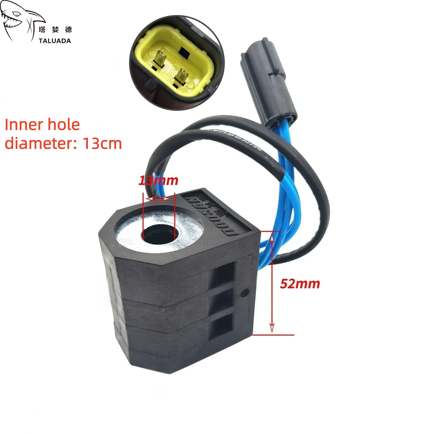 Solenoid Valve For Doosan Daewoo DH DX150 DX215 DX225 DH200 Solenoid Valve Coil DX55 DX300-5/7/9 Safety lock Solenoid Valve Code