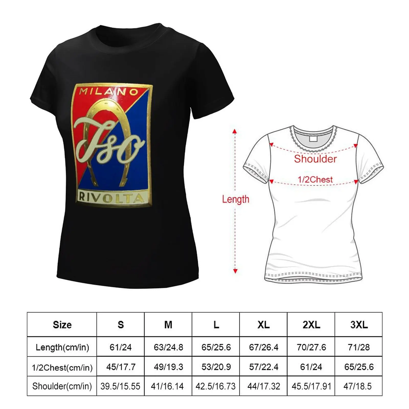 Iso Rivolta Car Company Logo t-shirt camicie magliette grafiche abbigliamento vintage camicetta moda coreana donna top