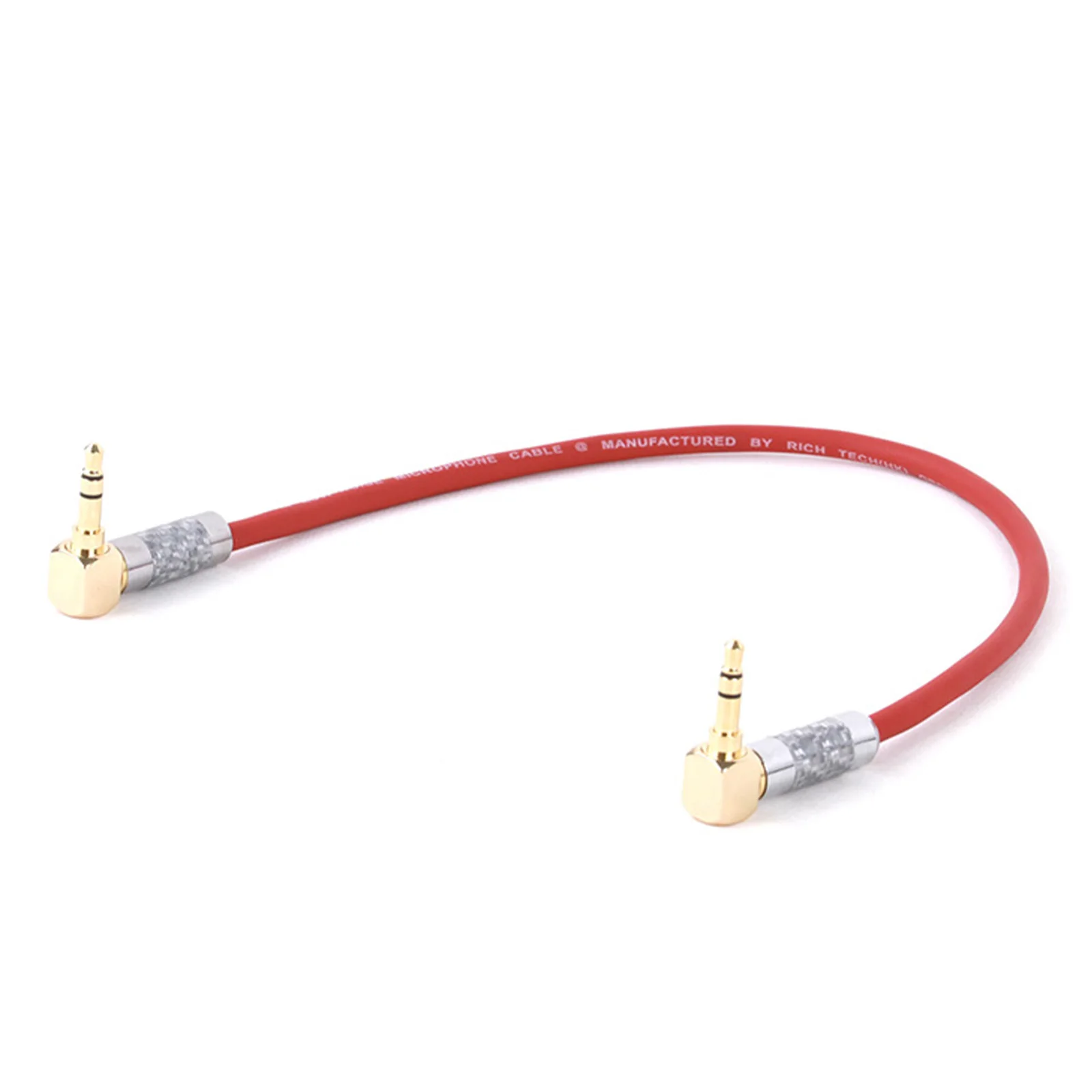 Hochwertiges rechtwinkliges Dual 3,5mm Stereo-Stecker kabel Profession elles Audio kabel Mikrofon Kamera Lautsprecher Sound verstärker – Detail 4