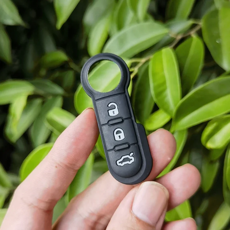 Xinyuexin Silicone Car Key Pad for FIAT 500 500L Bravo Croma Doblo Ducato Fiorino Linea Panda Grande Punto Scudo for Peugeot