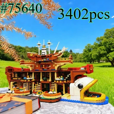 

Floating Restaurant Building Blocks Sets 3402pcs Compatible With Legoed Particles Suitable For Christmas Gifts 75640