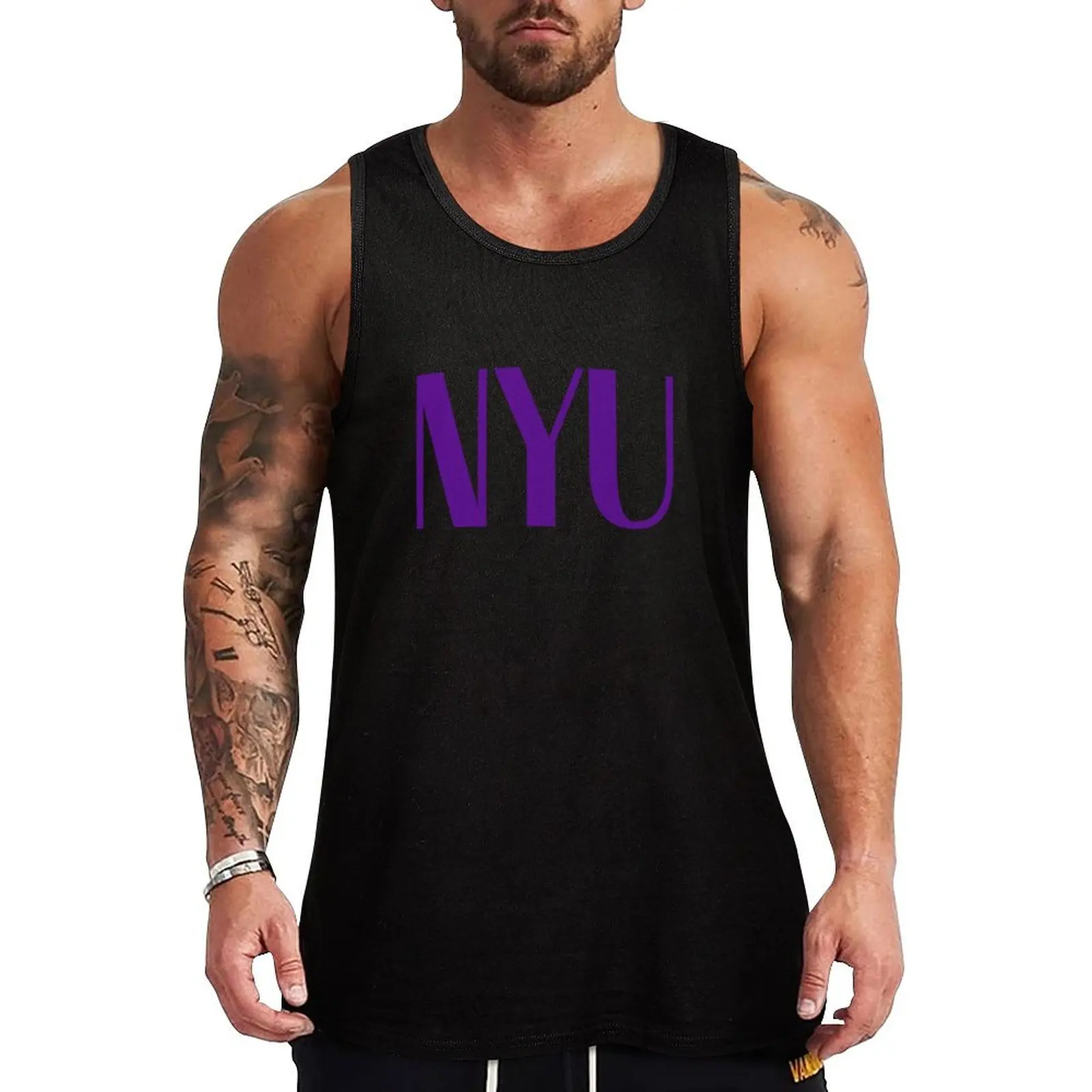 

nyu Tank Top gym men bodybuilding men clothes Men's t-shirts