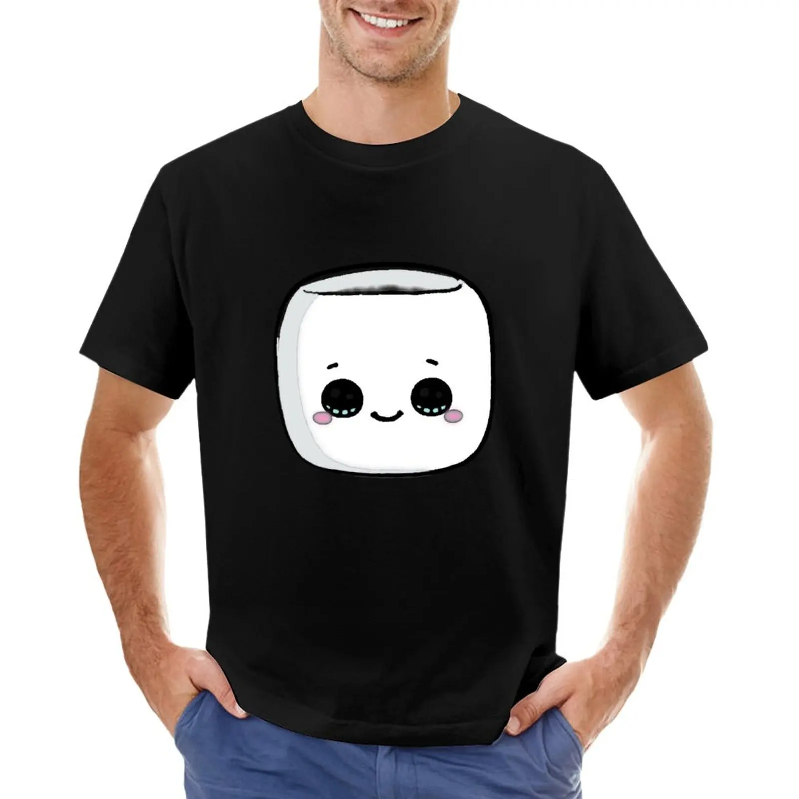 Cute Marshmallow T-Shirt oversized graphics big and tall t shirts for men