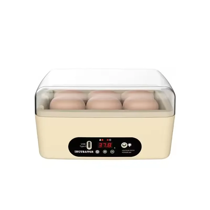 

Efficient Full-Automatic 6Pcs USB Egg Incubators New Plastic Unit for Chickens Ducks Pigeons Quails Birds Emus for Home Use