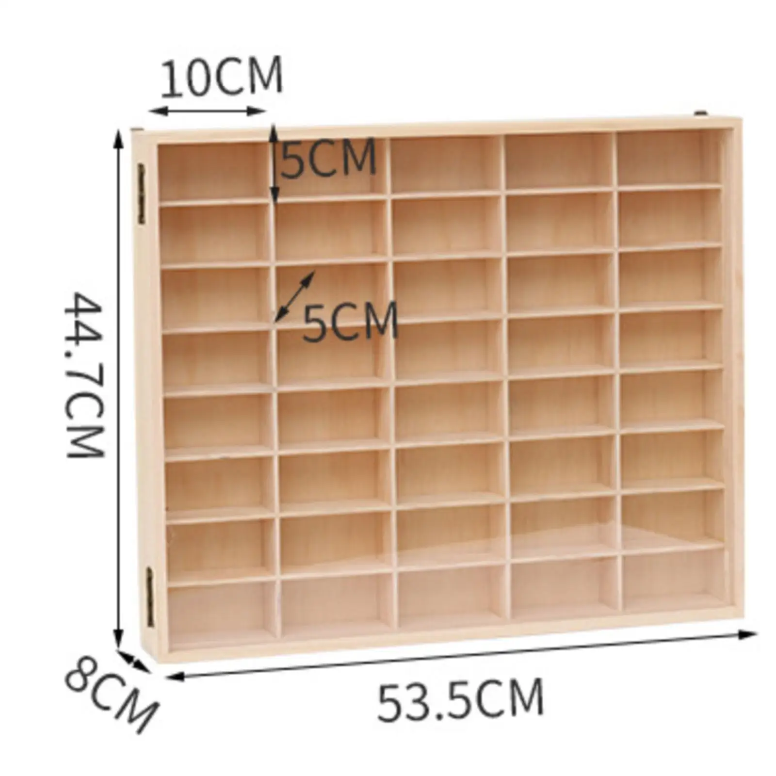 

Wall Mounted Toy Car Display Case Wooden Storage Shelf for Model Cars Collection Miniatures Figurines Organizer