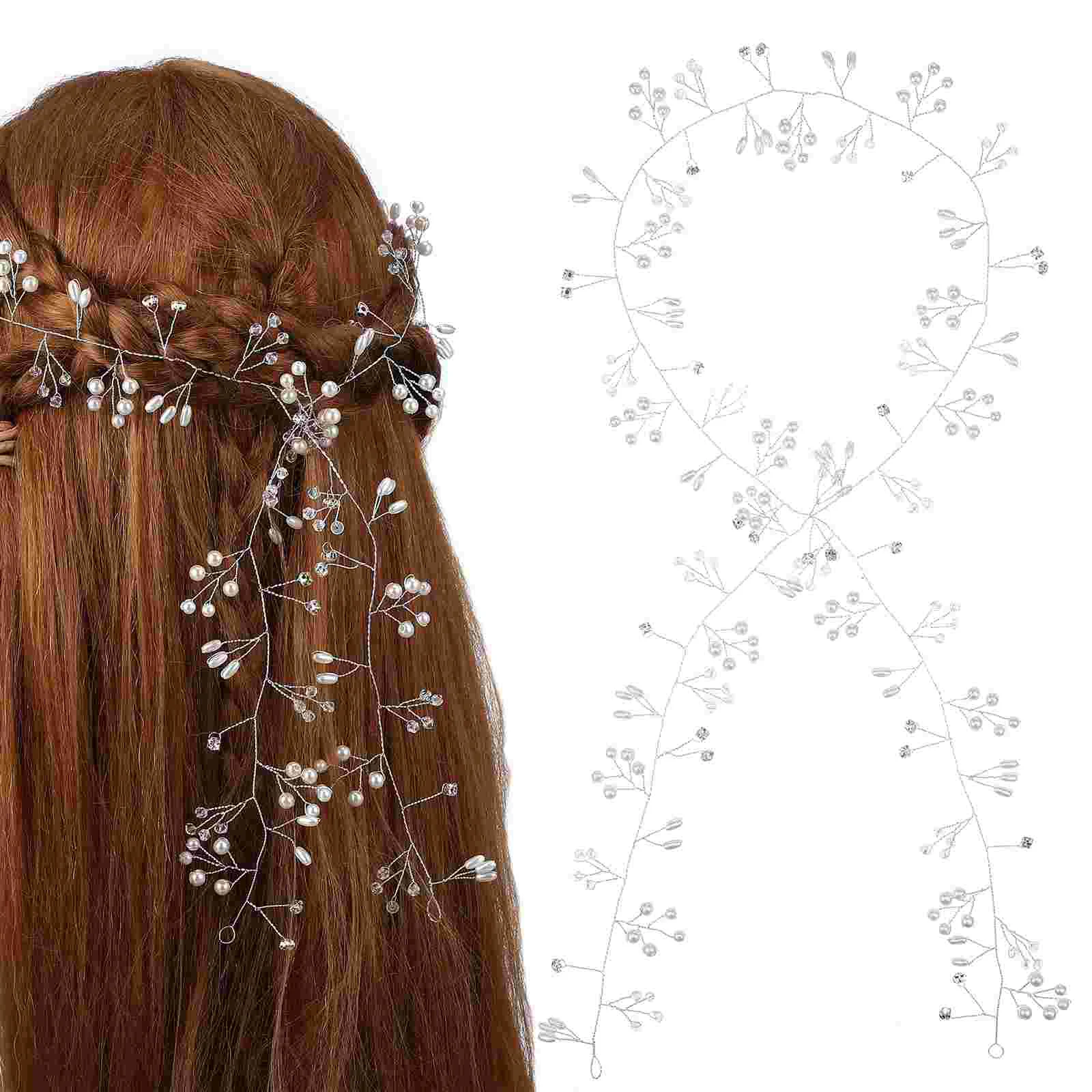 

Жемчужная Повязка на голову ручной работы, свадебные аксессуары для волос, аксессуары для женских свадебных причесок