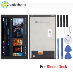 7'' LCD Screen For Steam Deck 2022 Game Console 60Hz LCD Display with Digitizer Full Assembly Repair Accessories Spare Part